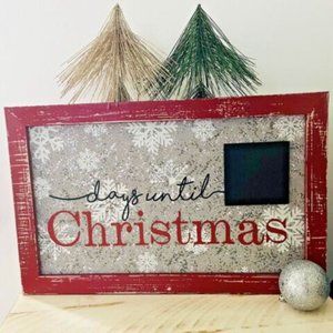 COPY - Days Until Christmas Wood/Metal Wall Plaque